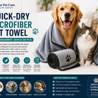 Quick-Dry Microfiber Pet Towel