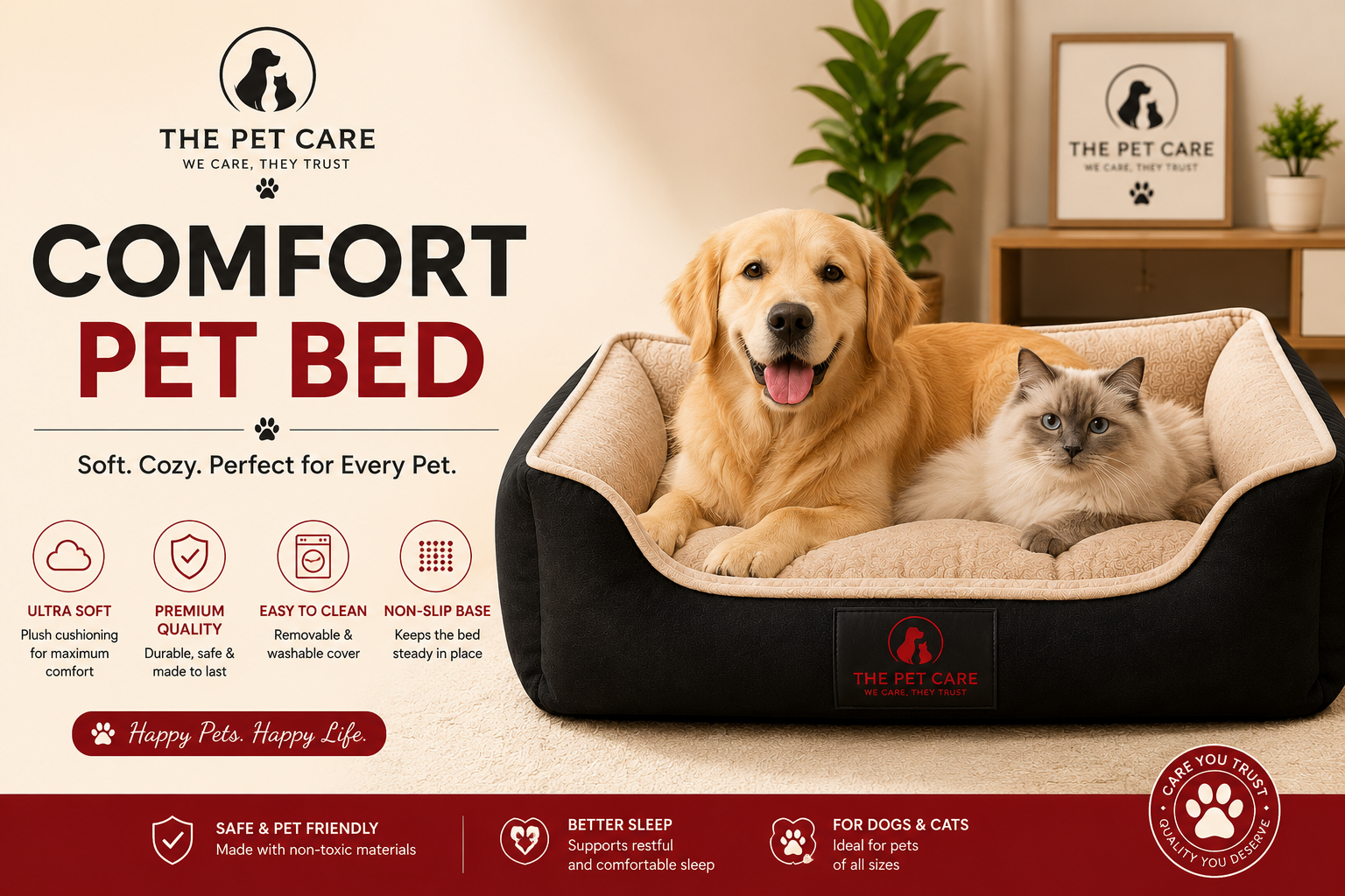 Comfort Pet Bed - Image 6